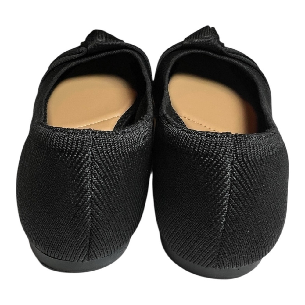 Women's Kelly & Katie Black Ballet Flats with Bow Detail Size 8.5 New No Box - Picture 4 of 7